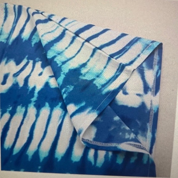 NEW Tie Dye Caftan Dress Swim Beach Coverup Maxi - Picture 3 of 7